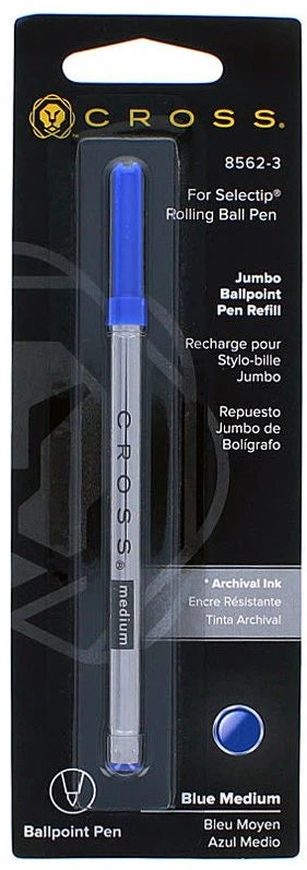 Cross Rollerball Refill 8562-3 Blue Medium