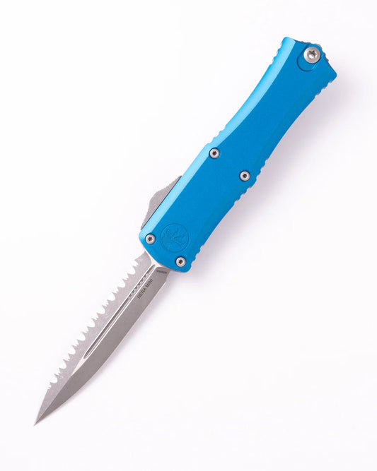 Microtech Hera II Mini D/E Serrated Blue Out the Front Knife