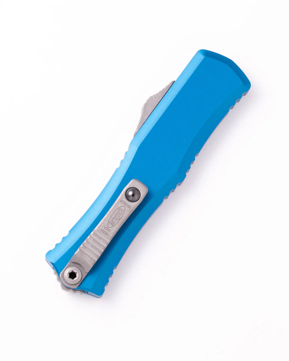 Microtech Hera II Mini D/E Serrated Blue Out the Front Knife