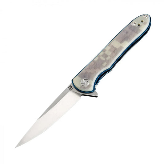 Artisan Cutlery Shark D2 Blade G10 Digital Camo Handle Folding Knife