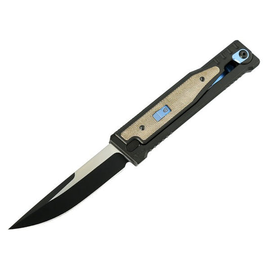 Reate EXO Green Micarta Inlay Drop Point Gravity Knife