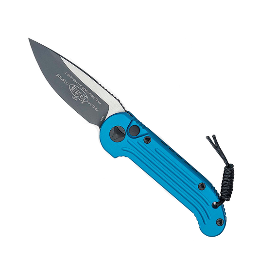 Microtech L.U.D.T. Blue Standard Auto Folding Knife
