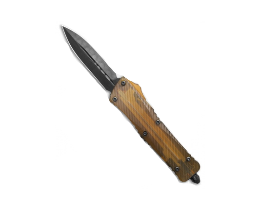 Microtech Combat Troodon D/E Ultem Top and Bottom Magnacut Damascus Standard Out the Front