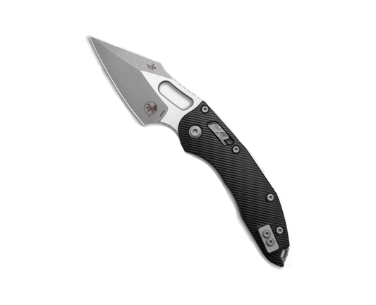 Microtech Stitch RAM-LOK Fluted G-10 Black Apocalyptic Fluted Blade Folding Knife