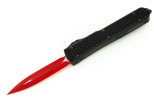 Microtech Ultratech D/E Tri-Grip Sith Lord Red Standard Out the Front