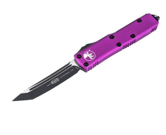 Microtech UTX-85 T/E Violet Standard Out the Front Knife