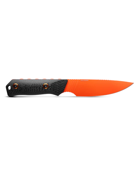 Benchmade - Raghorn 15600OR Hunting Knife with Black Carbon Fiber Handle (15600OR)