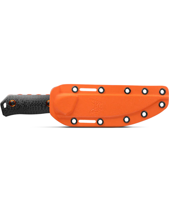 Benchmade - Raghorn 15600OR Hunting Knife with Black Carbon Fiber Handle (15600OR)