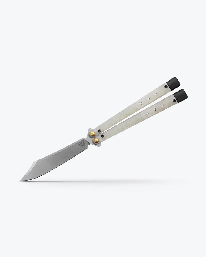 Benchmade Necron Balisong Latchless G10 w/ Scimitar Blade