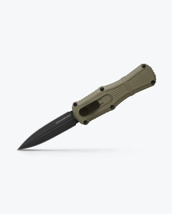 Benchmade Mini Claymore Ranger Green Out the Front Knife