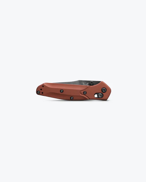 Benchmade Mini Osborne Burnt Copper Aluminum Reverse Tanto Folding Knife