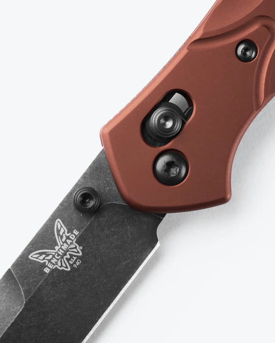 Benchmade Mini Osborne Burnt Copper Aluminum Reverse Tanto Folding Knife