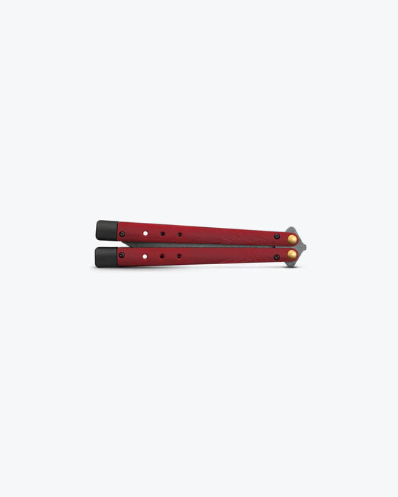 Benchmade 99 Necron Ruby Red G10 Live Blade Balisong