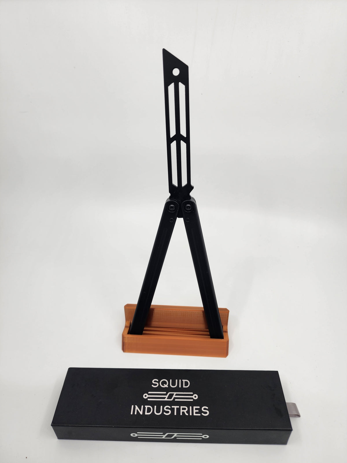 Squid Industries Triton V2 Balisong Trainer Inked Black (4.3" Black) Consignment