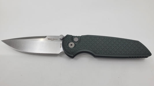 Protech Tactical Response 3 Integrity Green S35vn Double Thumbstud Buttonlock Folding Knife