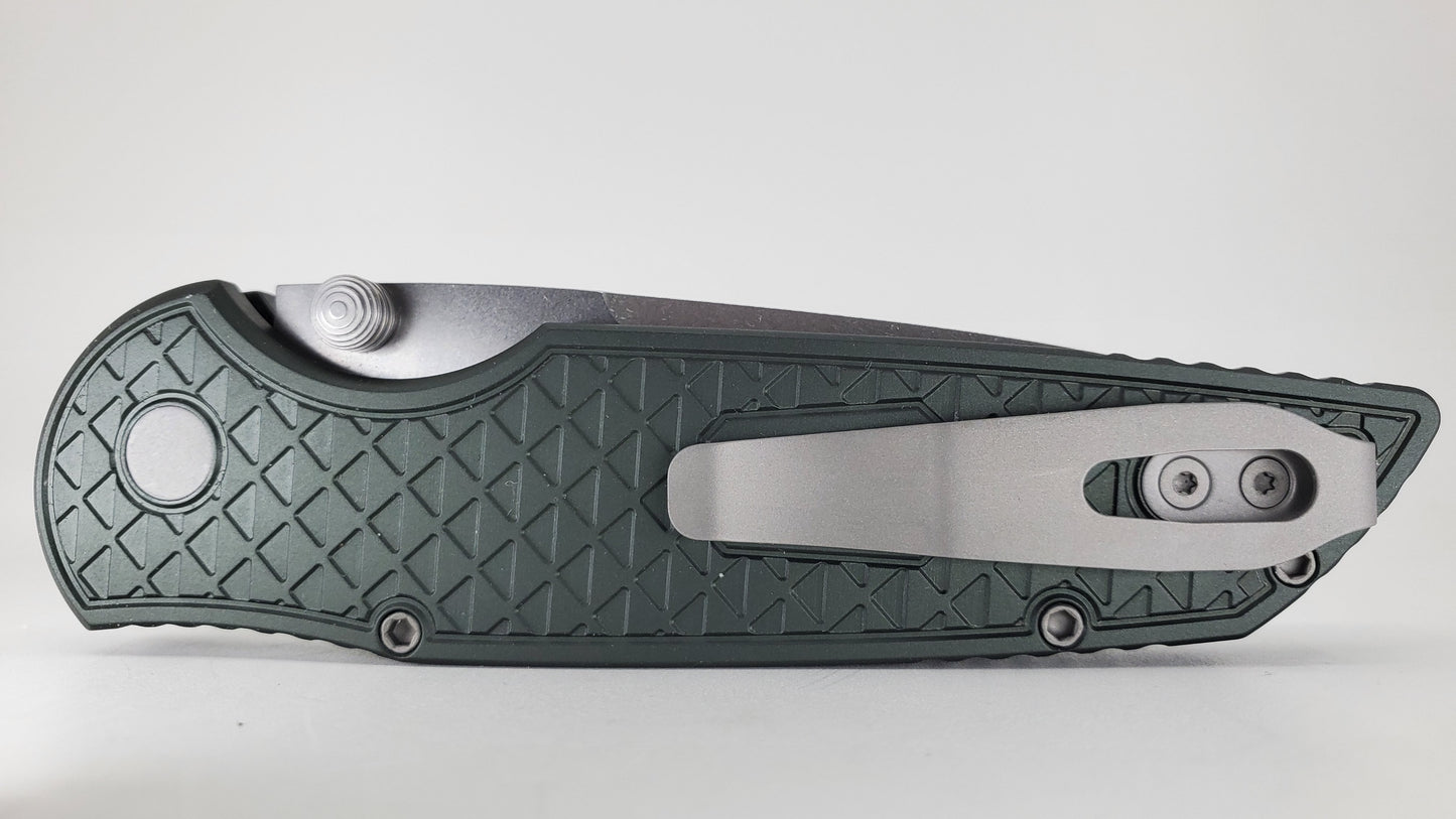 Protech Tactical Response 3 Integrity Green S35vn Double Thumbstud Buttonlock Folding Knife