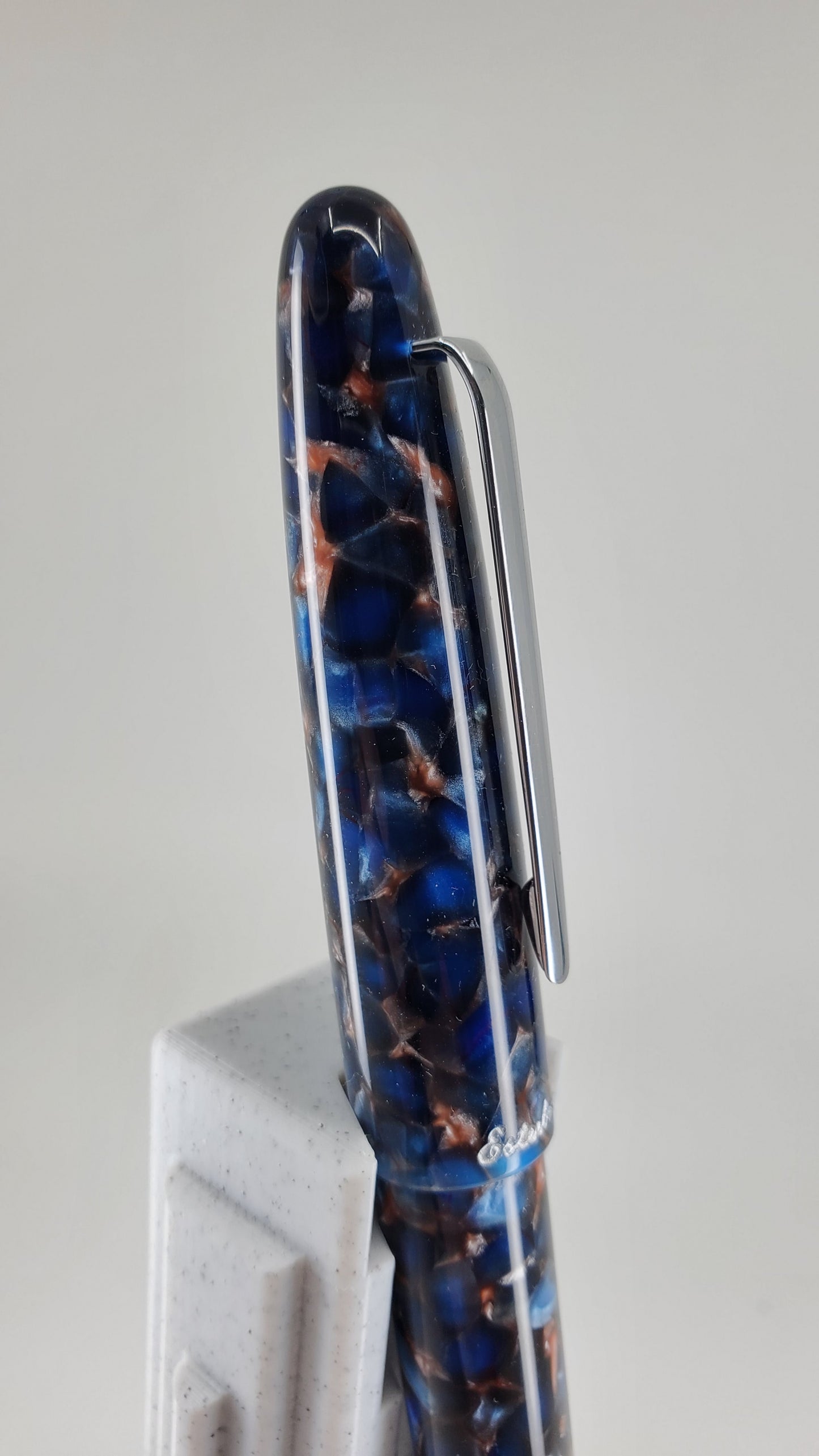 Esterbrook Estie Nouveau Blue Palladium Fountain Pen Techo Nib
