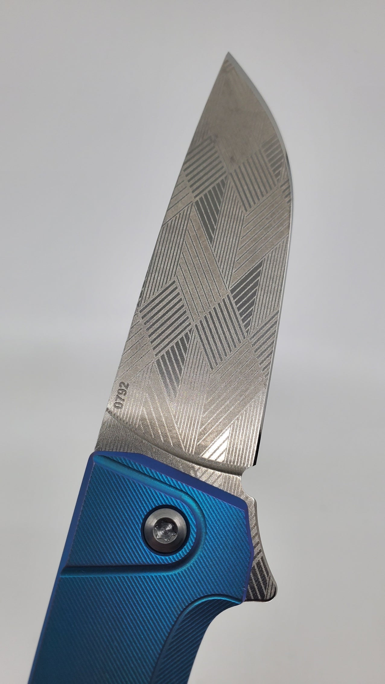 MachineWise Sonora #792 Faded Ti (20CV | Brass Bolster | LP-3) Buttonlock Folding Knife