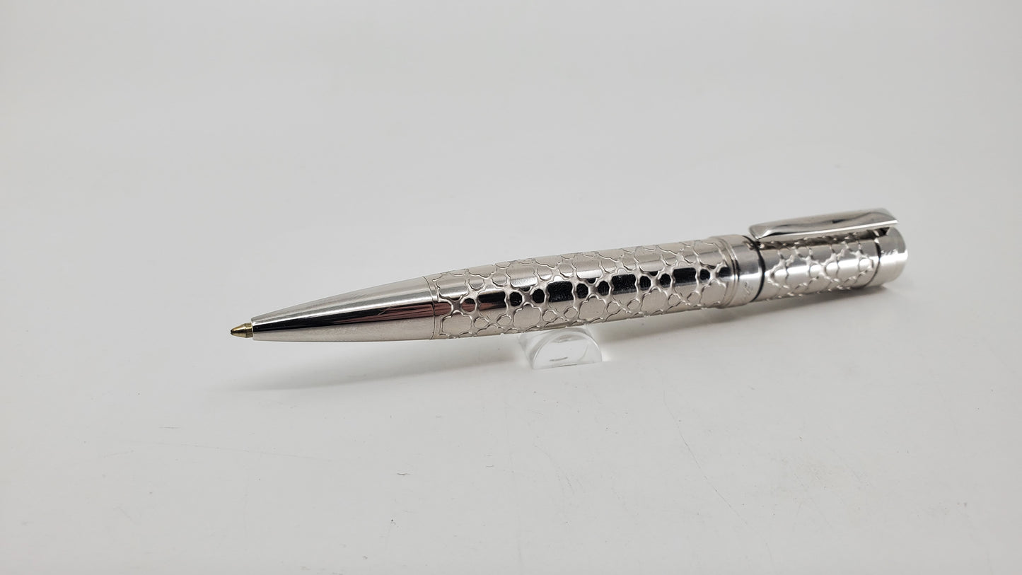 Laban Silver Etched Ballpoint Pen Free Refill