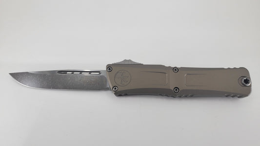 Microtech Combat Troodon S/E Gen III Natural Clear Apocalyptic Out the Front Knife