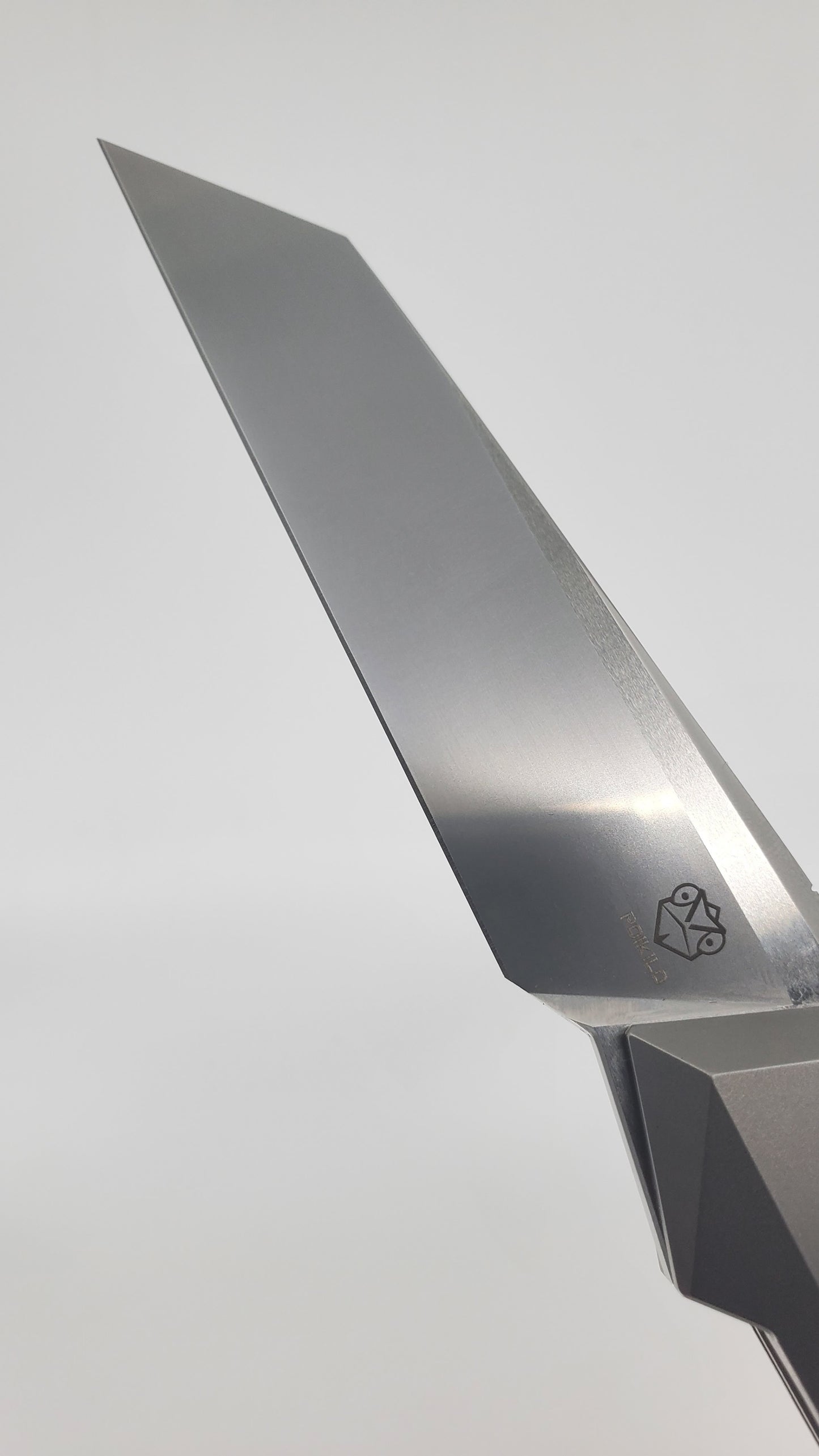 Poikilo Small Prism Pearlescent Stonewash Titanium Framelock Folding Knife