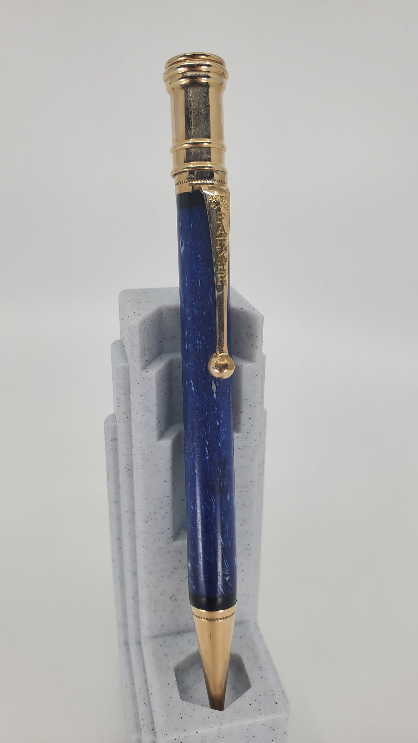 Consignment: Parker Duofold 1931 Junior Blue Lapis Mechanical Pencil