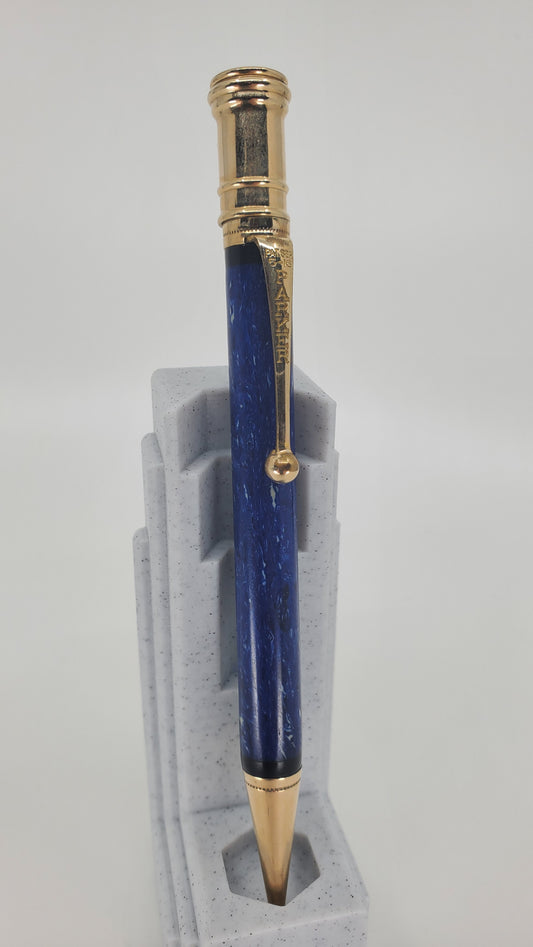 Consignment: Parker Duofold 1931 Junior Blue Lapis Mechanical Pencil