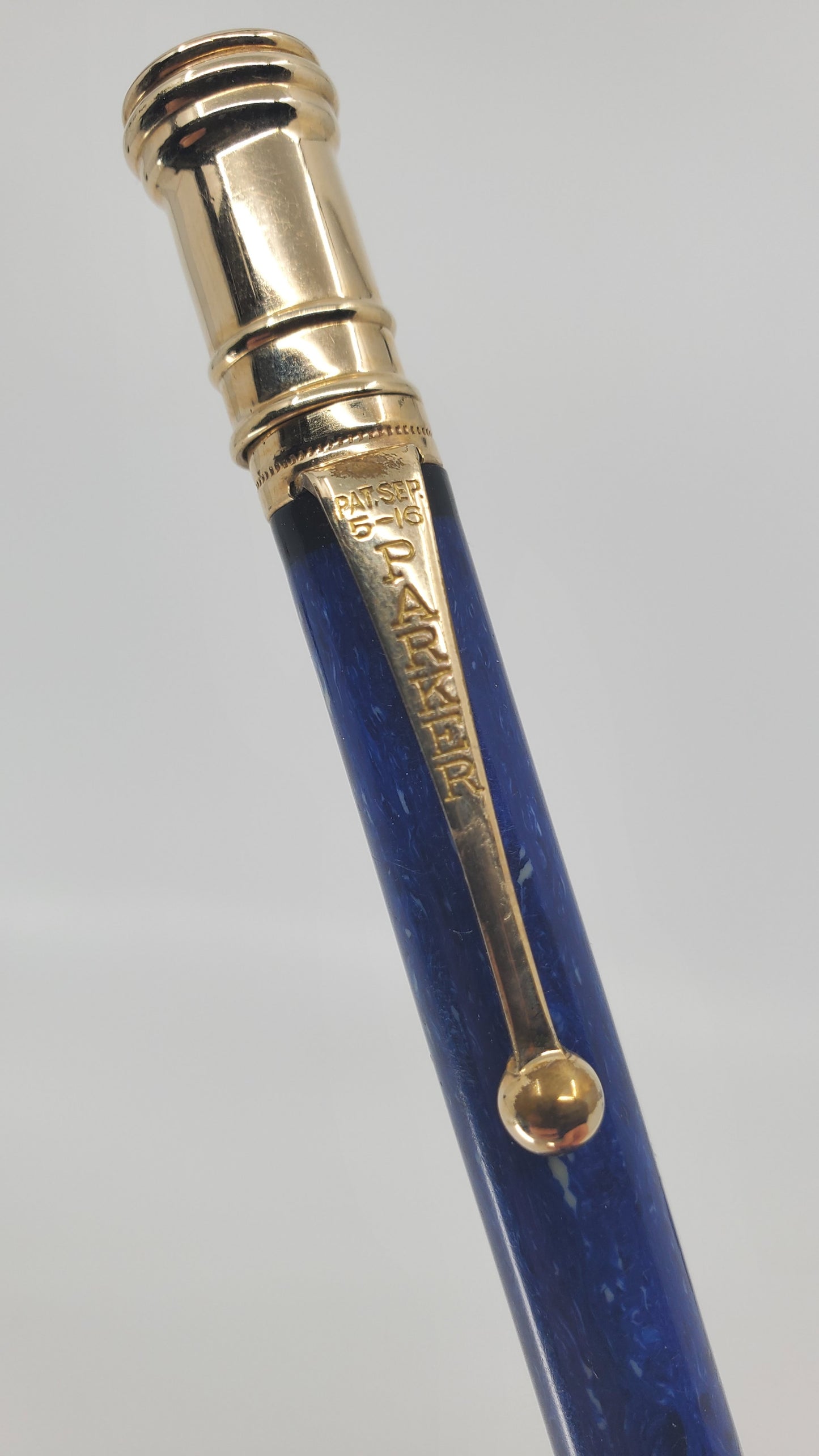 Consignment: Parker Duofold 1931 Junior Blue Lapis Mechanical Pencil