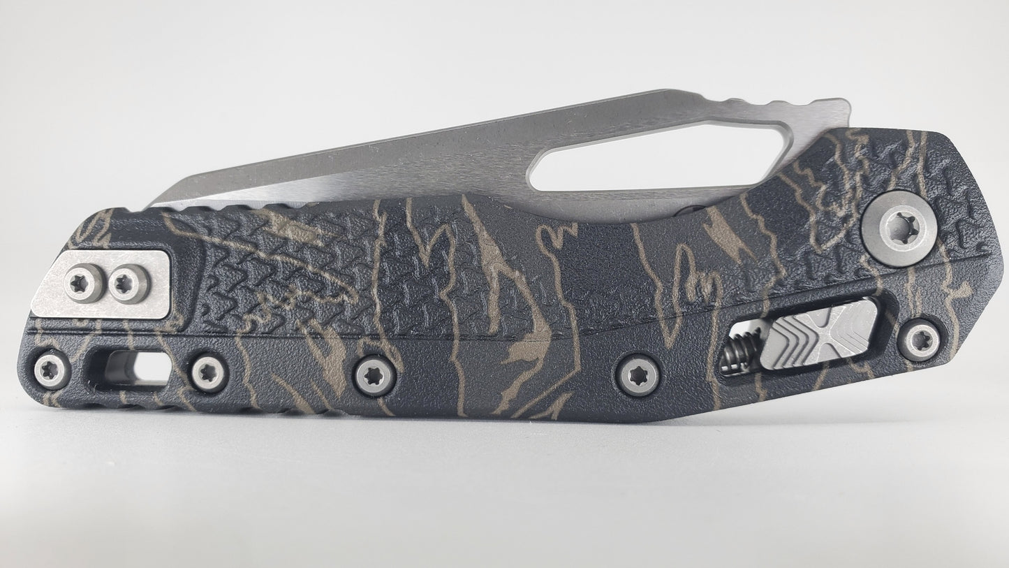 Microtech MSI S/E Tri-Grip Polymer Tiger Stripe Camo Apocalyptic Folding Knife