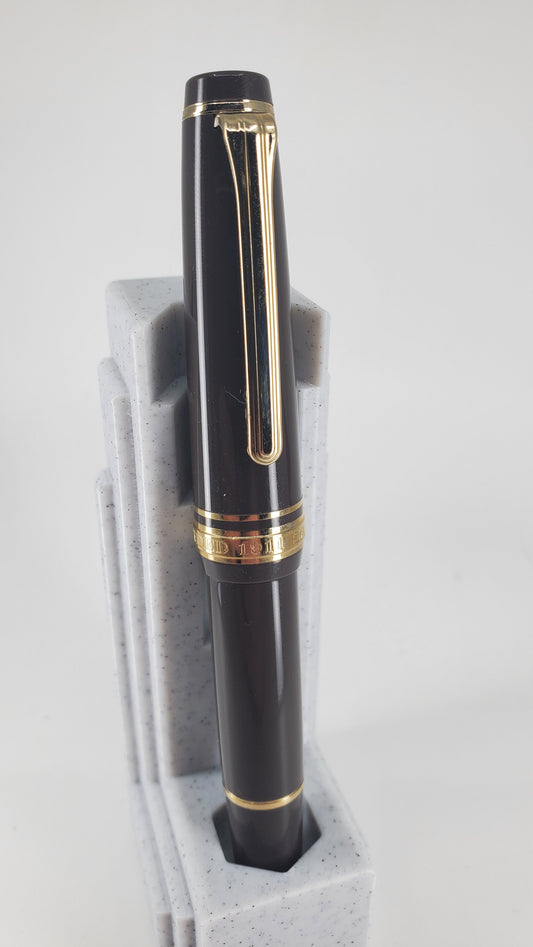 Sailor Professional Gear Slim Mini Puff Brown 14k Gold Medium Fine Nib
