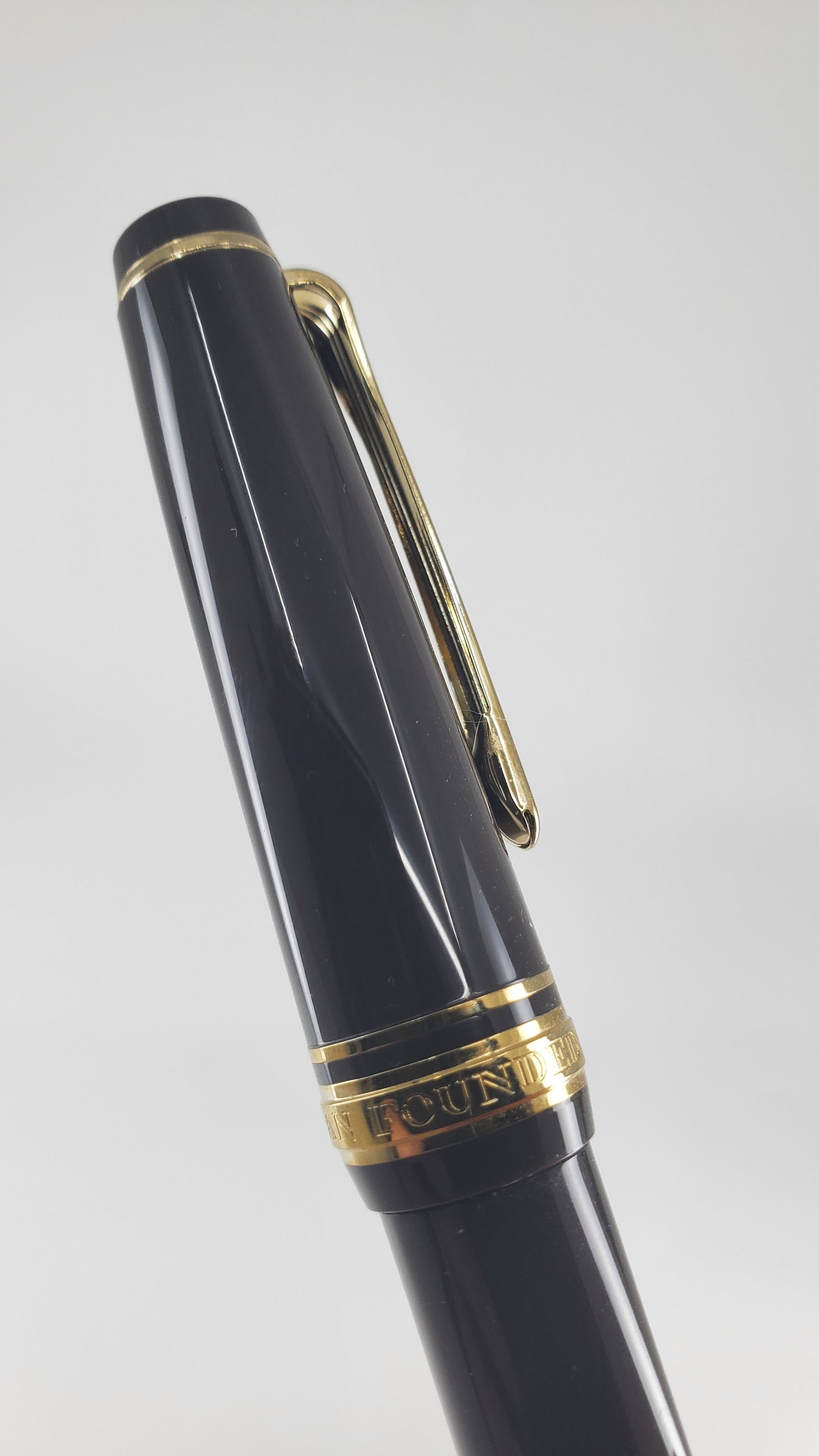 Sailor Professional Gear Slim Mini Puff Brown 14k Gold Medium Fine Nib