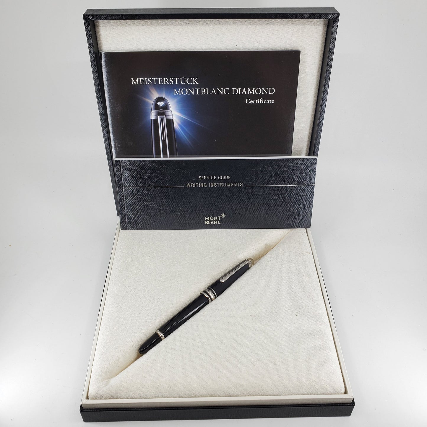 *Consignment* Montblanc Meisterstruck Diamond Platinum Rollerball Pen