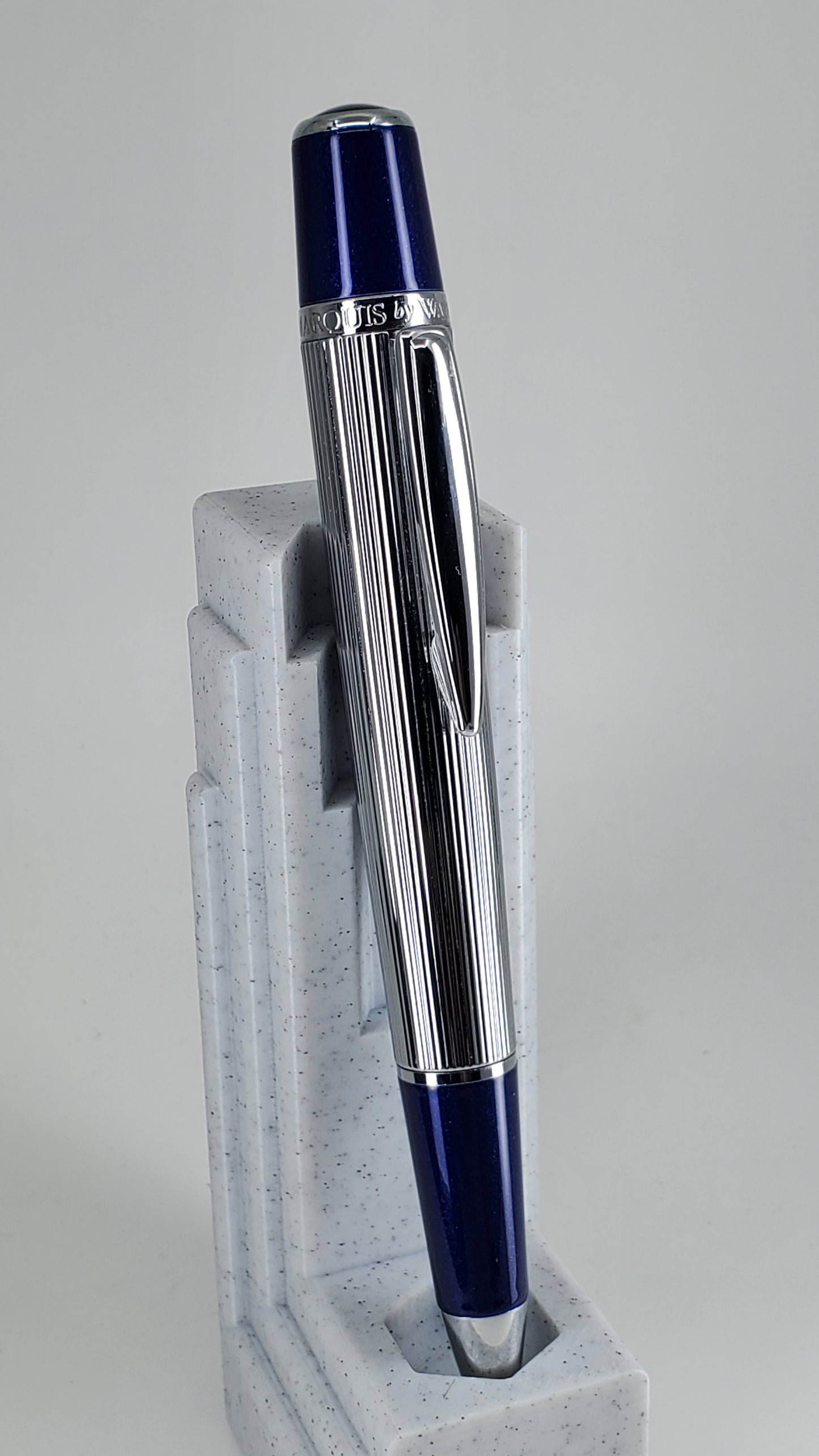 Waterford Marquis Arista Lined Navy Ballpoint Pen