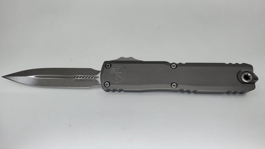 Microtech Ultratech ZBP D/E Natural Clear Apocalyptic Out the Front Knife