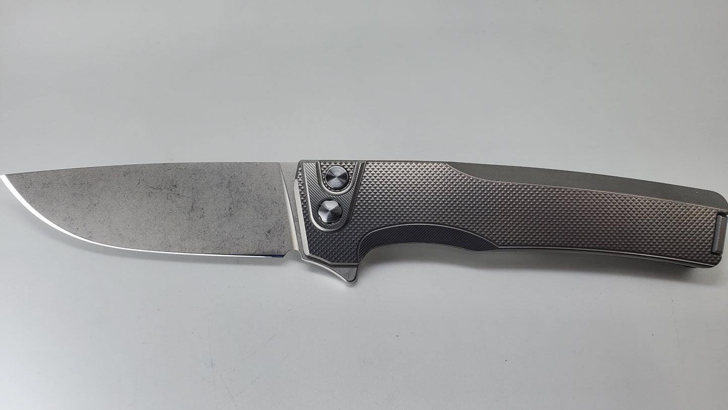 MachineWise Sonora Raw (CPM 20CV | Ti Bolster | Diamond Handle) Buttonlock Folding Knife #862