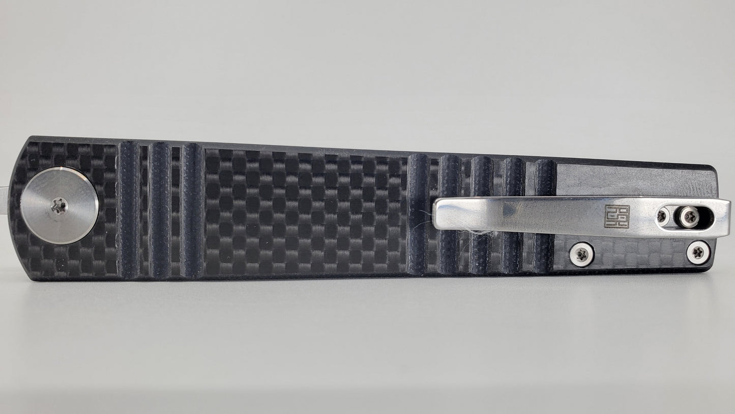 Real Steel Ippon Carbon Fiber Liner Lock Folding Knife