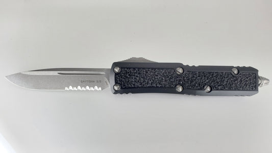 Microtech Daytona S/E Signature Series Apocalyptic Partial Serrated Out the Front Knife
