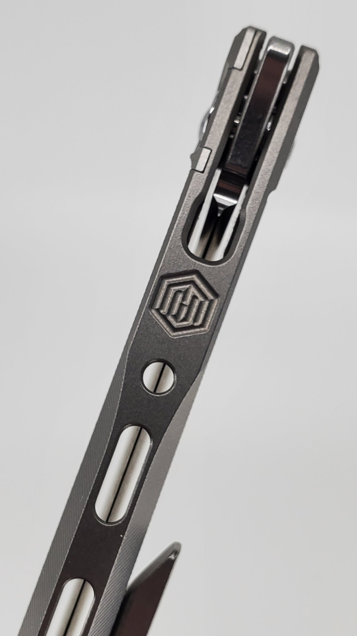 MachineWise Sonora Raw (CPM 20CV | Raw Ti Bolster | Diamonds Handle) Buttonlock Folding Knife *BLEM*