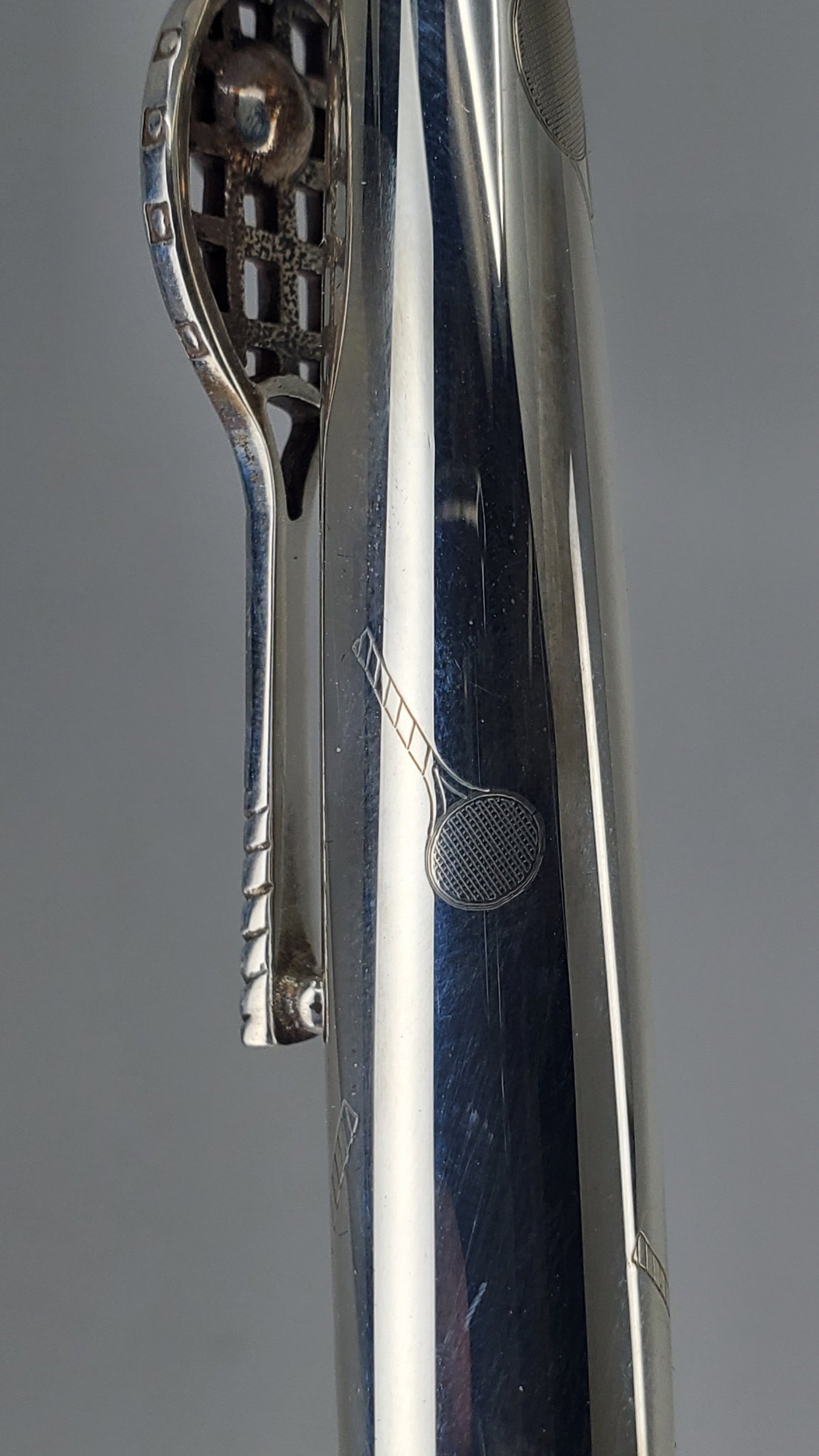 *Consignment* Cross Limited Edition Hall of Fame Tennis Sterling Silver Fountain Pen 18k Gold Medium Nib