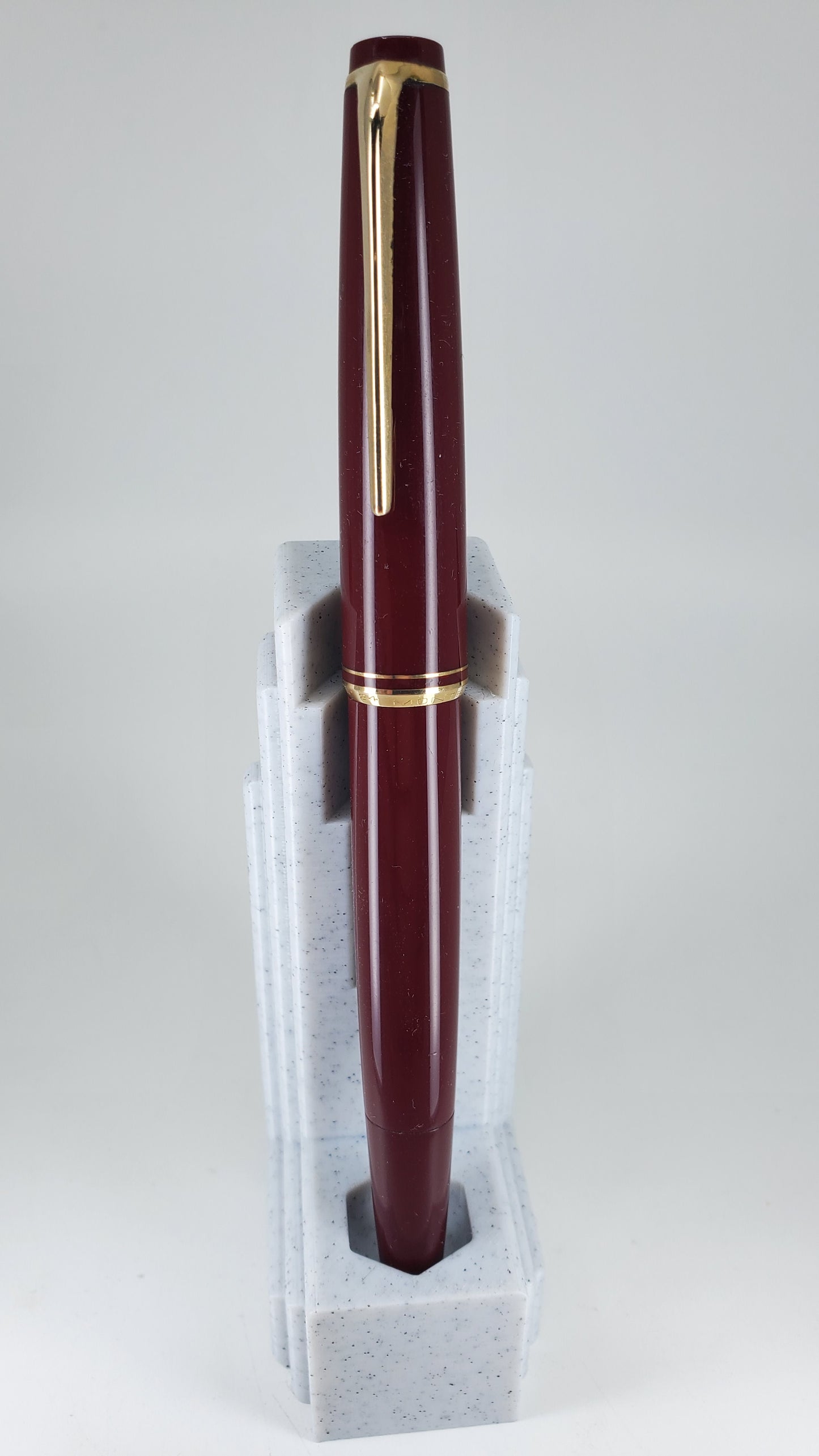 *Consignment* Montblanc #24 Bordeaux w/ Gold Accent 1960's 18c Gold Nib
