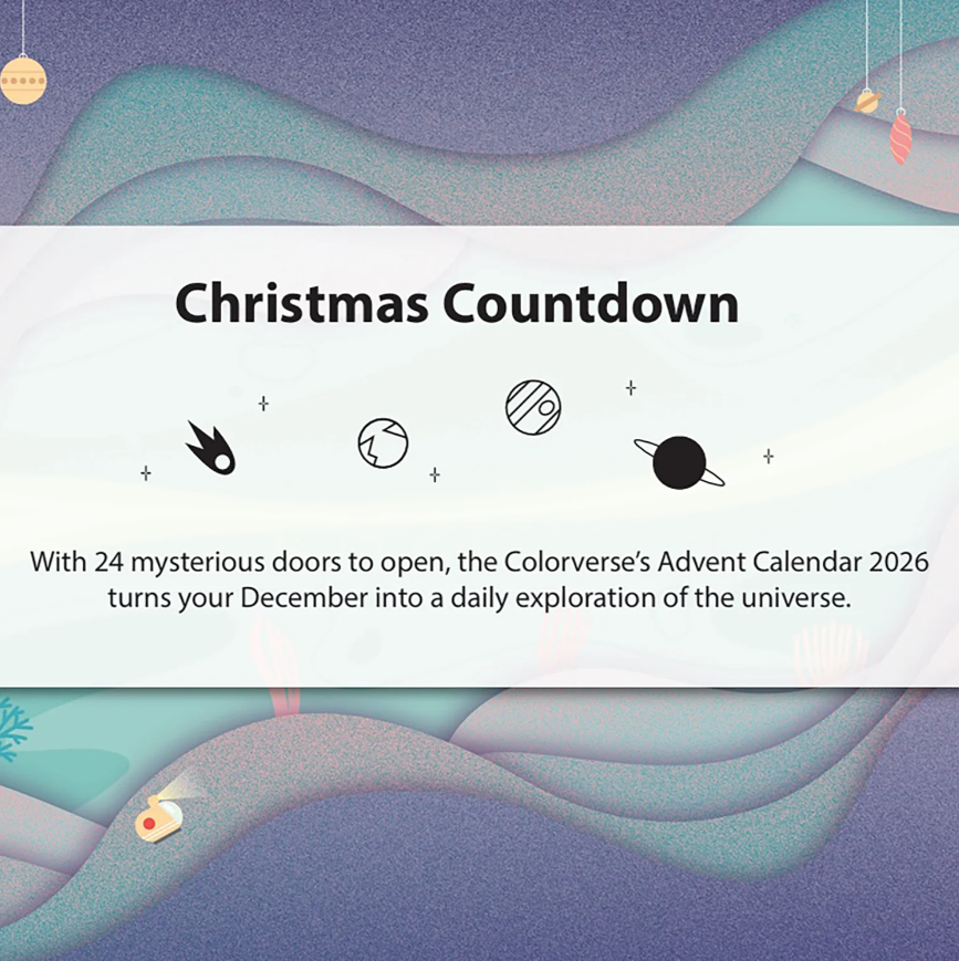 Colorverse 2026 Colorvent Ink Calendar - available late October