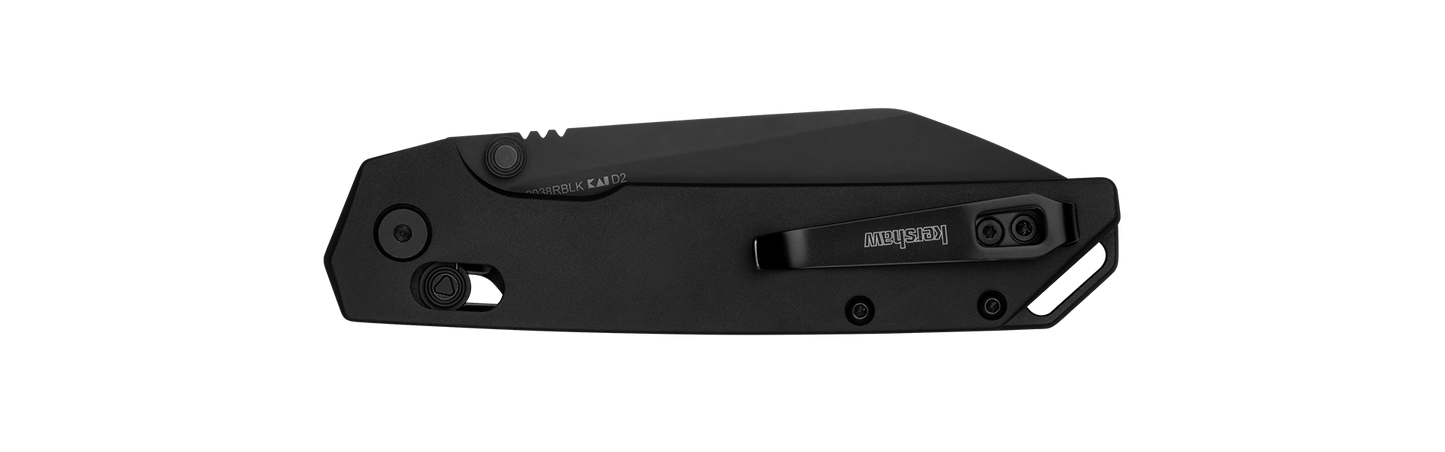Kershaw Iridium Reverse Tanto Black Axis Lock Folding Knife