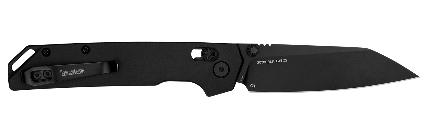 Kershaw Iridium Reverse Tanto Black Axis Lock Folding Knife