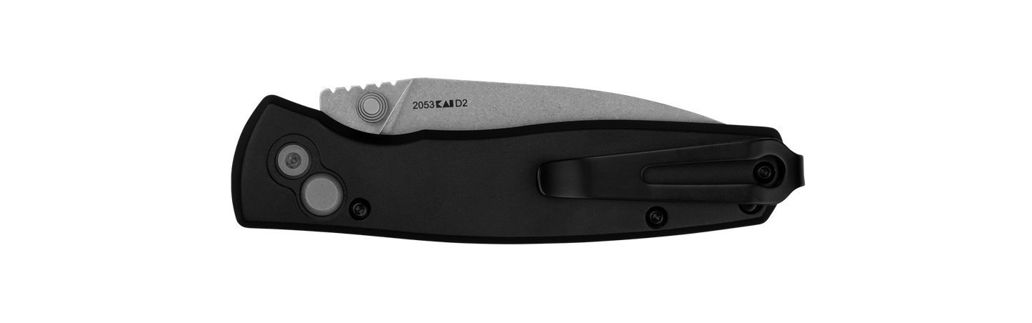 Kershaw Kindred Black Buttonlock Folding Knife