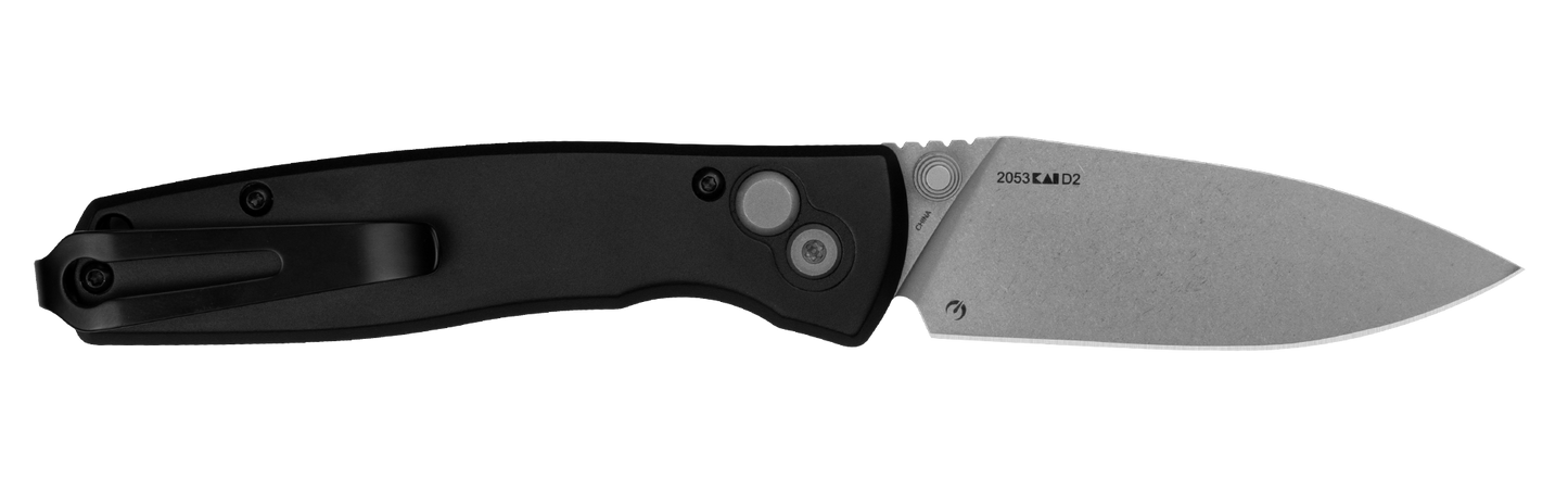 Kershaw Kindred Black Buttonlock Folding Knife