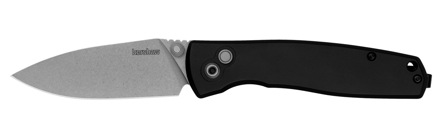 Kershaw Kindred Black Buttonlock Folding Knife