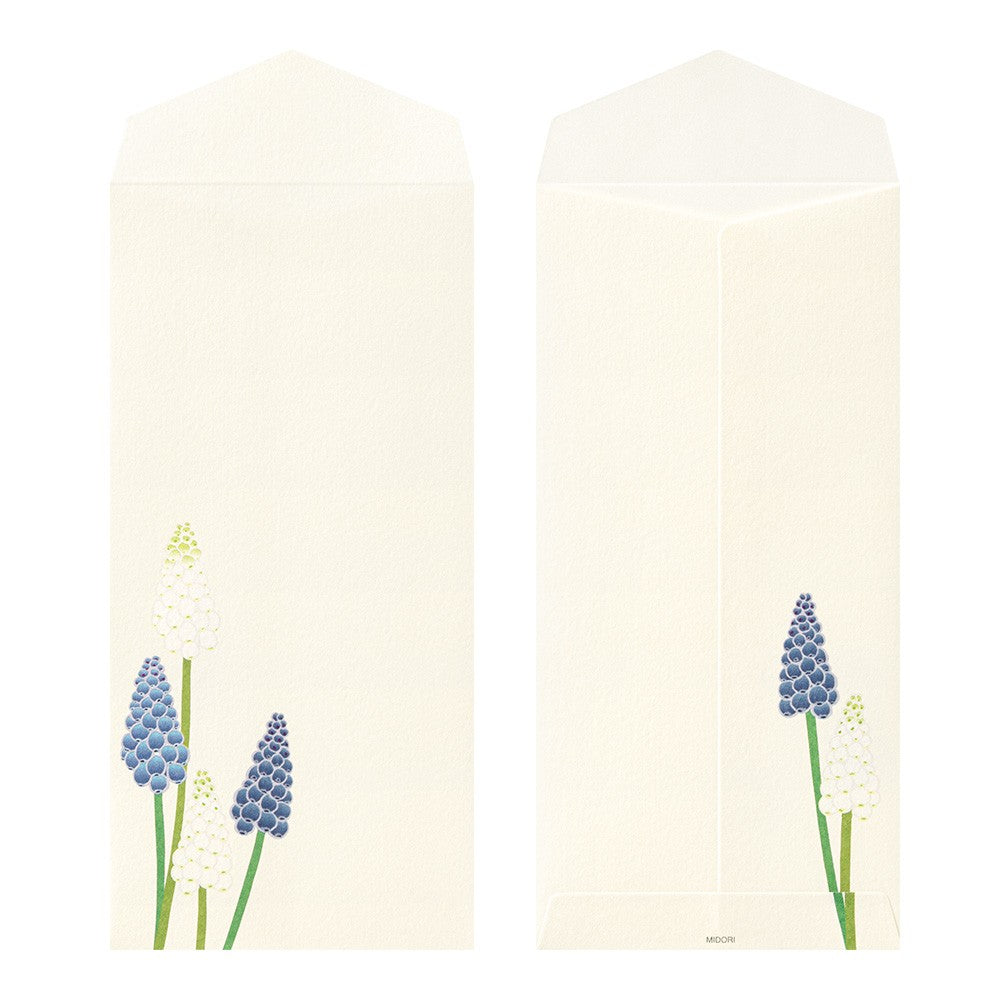 Midori Envelope Spring Flower White Four Designs