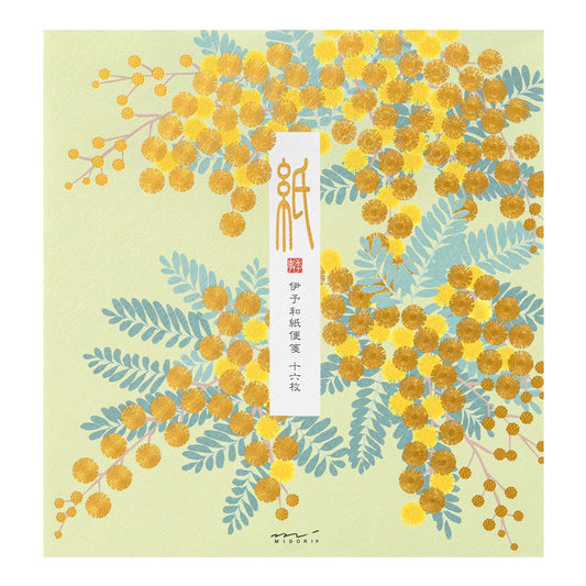 Midori Letter Pad Foil-Stamping Mimosa