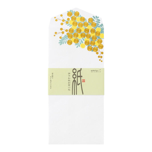 Midori Mimosa Envelopes Foil Stamping