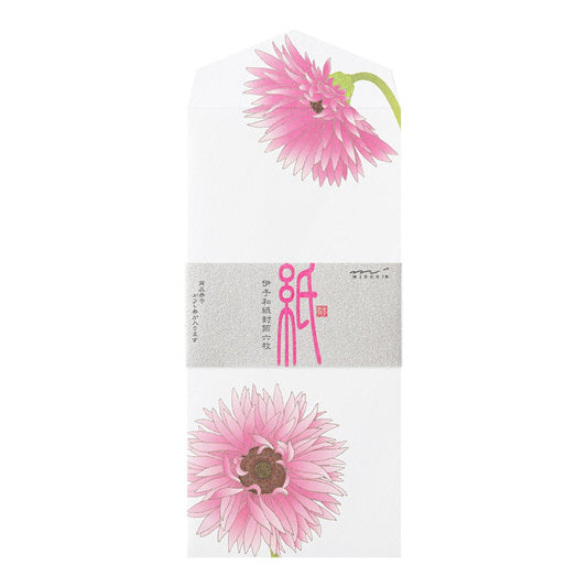 Midori Envelopes Silk-Printing Gerbera